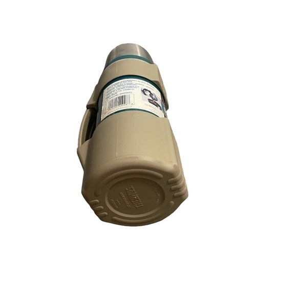 Vintage Insulated Thermos With Stopper 650 One Liter / 4 Cups Hot or Cold‎ Green - Picture 13 of 13